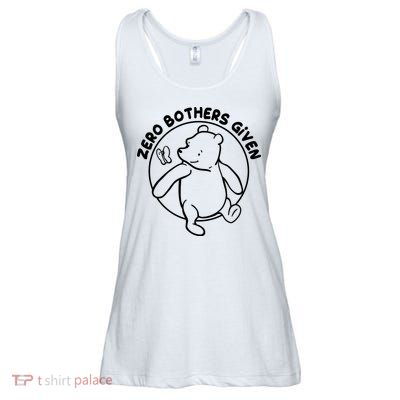 Cute Funny Zero Bothers Given Ladies Essential Flowy Tank