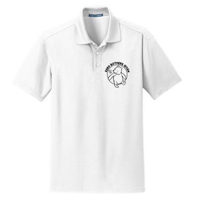 Cute Funny Zero Bothers Given Dry Zone Grid Polo