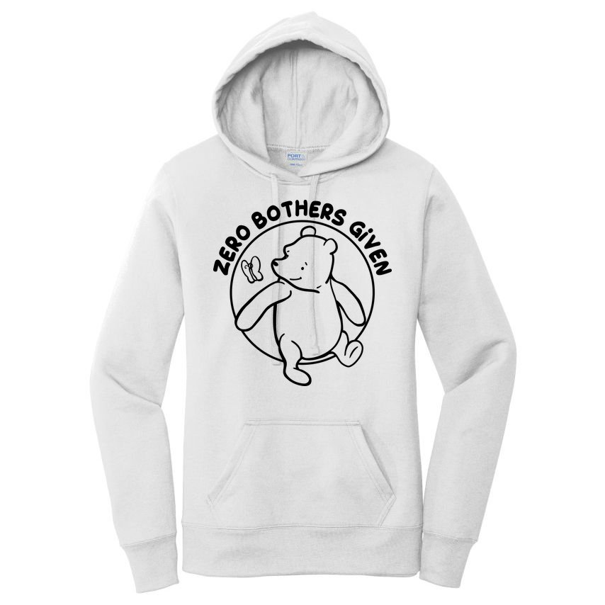 Cute Funny Zero Bothers Given Women's Pullover Hoodie