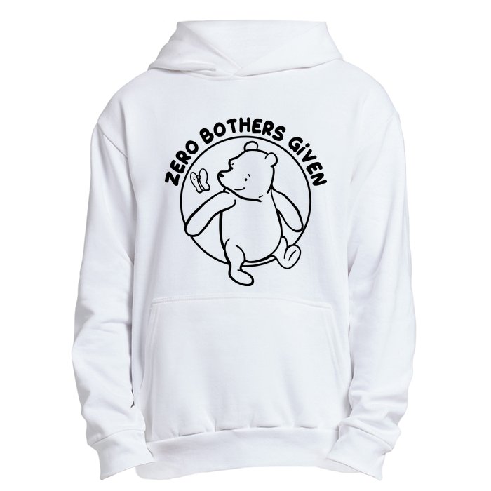 Cute Funny Zero Bothers Given Urban Pullover Hoodie