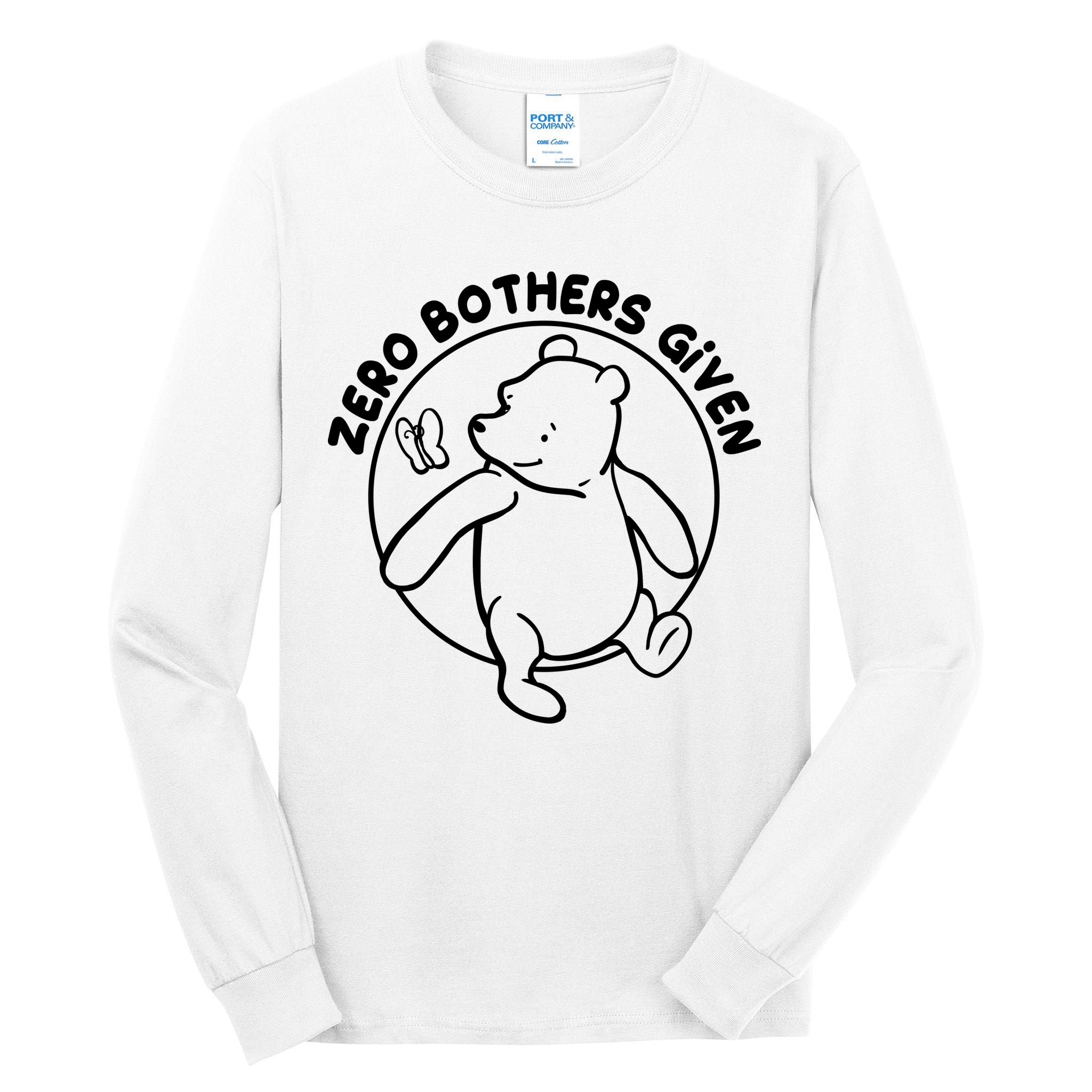 Cute Funny Zero Bothers Given Tall Long Sleeve T-Shirt