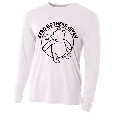 Cute Funny Zero Bothers Given Cooling Performance Long Sleeve Crew