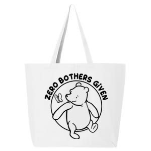 Cute Funny Zero Bothers Given 25L Jumbo Tote