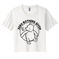 Cute Funny Zero Bothers Given Crop Top