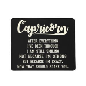 Capricorn Facts Zodiac Funny Capricorn Birthday Gift Mousepad