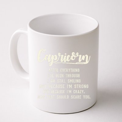 Capricorn Facts Zodiac Funny Capricorn Birthday Gift Coffee Mug