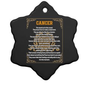 Cancer Facts Zodiac Sign Awesome Horoscope Birthday Gift Ceramic Star Ornament