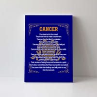 Cancer Facts Zodiac Sign Awesome Horoscope Birthday Gift Canvas