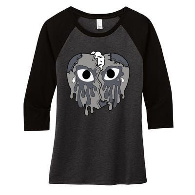 Cool Grey 11 Shirts To Match Sneaker Match Tees Women's Tri-Blend 3/4-Sleeve Raglan Shirt