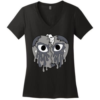 Cool Grey 11 Shirts To Match Sneaker Match Tees Women's V-Neck T-Shirt