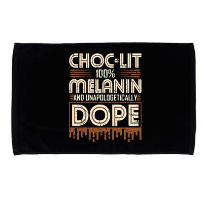 Choccute Giftlit 100% Melanin And Unapologetically Dope Black Meaningful Gift Microfiber Hand Towel