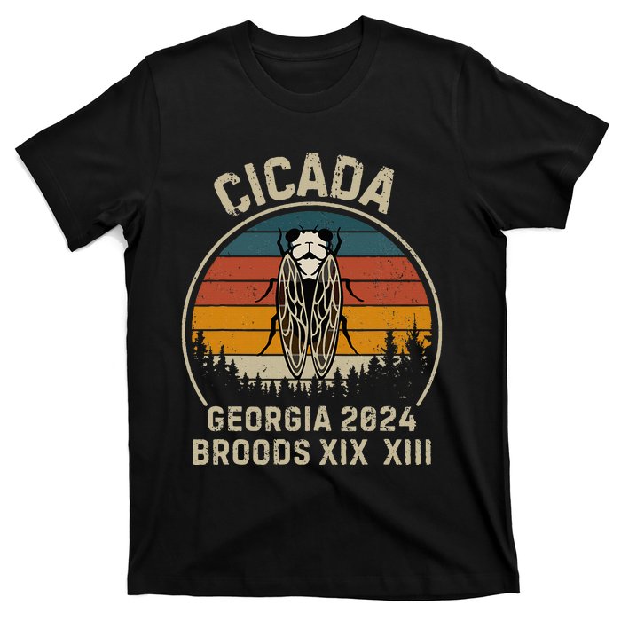 Cicada Georgia 2024 Invasion Brood Xiii And Brood Xix T-Shirt