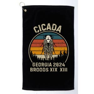 Cicada Georgia 2024 Invasion Brood Xiii And Brood Xix Platinum Collection Golf Towel