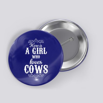 Cow Girl Button