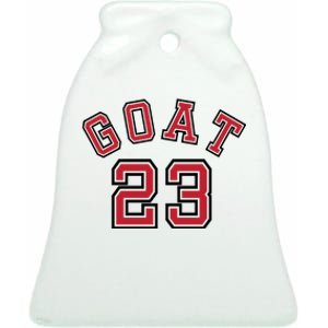 Cool Goat 23 Jordan Basketball Jersey Ceramic Bell Ornament