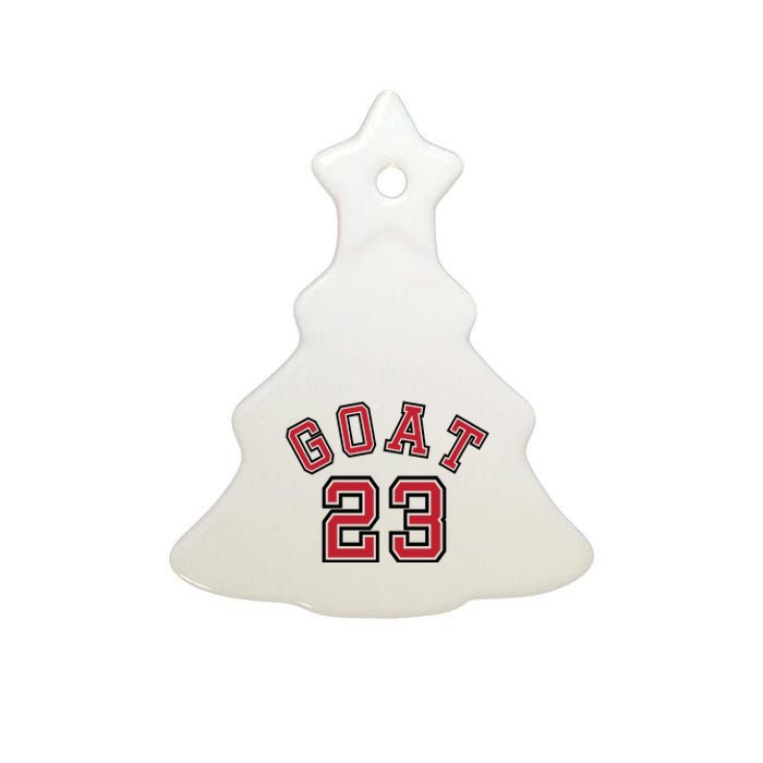 Cool Goat 23 Jordan Basketball Jersey Ceramic Tree Ornament