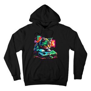 Cat Gaming 8bit Gaming Hoodie