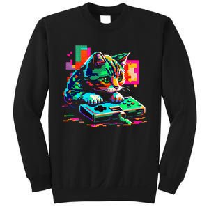 Cat Gaming 8bit Gaming Sweatshirt