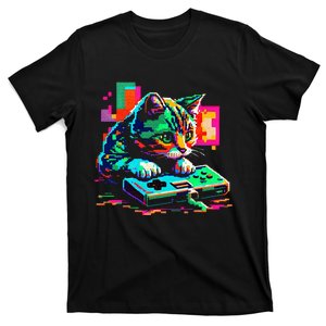 Cat Gaming 8bit Gaming T-Shirt