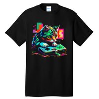 Cat Gaming 8bit Gaming Tall T-Shirt