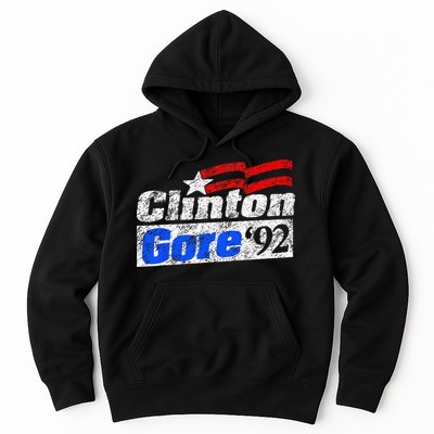 Clinton Gore 92 Presidential Campaign Vintage Retro Gift Hoodie