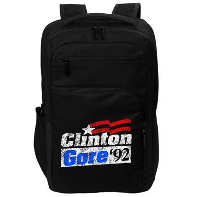 Clinton Gore 92 Presidential Campaign Vintage Retro Gift Impact Tech Backpack