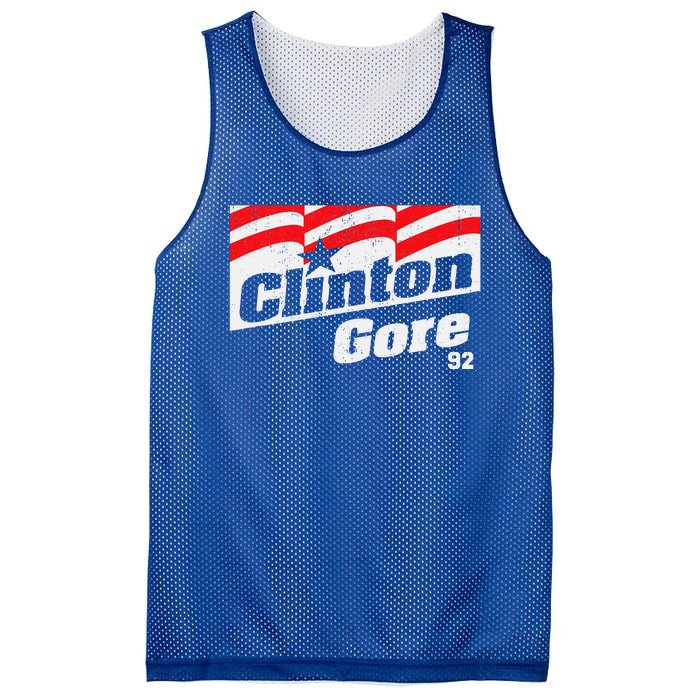 Clinton Gore 92 Retro Campaign Mesh Reversible Basketball Jersey Tank