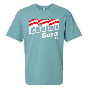 Clinton Gore 92 Retro Campaign Sueded Cloud Jersey T-Shirt