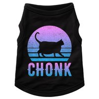 Chonk Gradient 90´S Funny Retro Fat Cat Meme Doggie Tank