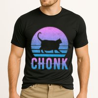 Chonk Gradient 90´S Funny Retro Fat Cat Meme Performance Shirt