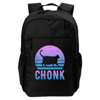 Chonk Gradient 90´S Funny Retro Fat Cat Meme Backpack