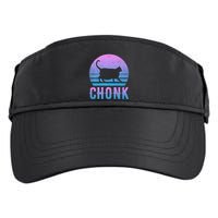 Chonk Gradient 90´S Funny Retro Fat Cat Meme Adult Drive Performance Visor