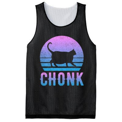 Chonk Gradient 90´S Funny Retro Fat Cat Meme Mesh Reversible Basketball Jersey Tank