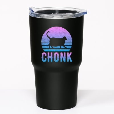 Chonk Gradient 90´S Funny Retro Fat Cat Meme Tumbler