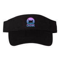 Chonk Gradient 90´S Funny Retro Fat Cat Meme Visor
