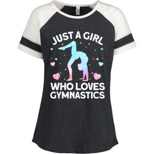 Cool Gymnastics Art For Women Girls Gymnastics Gymnast Coach Enza Ladies Jersey Colorblock Tee