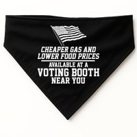 Cheaper Gas And Lower For Prices Available At A Voting Booth Near You USA-Made Doggie Bandana