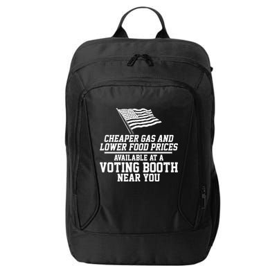Cheaper Gas And Lower For Prices Available At A Voting Booth Near You City Backpack