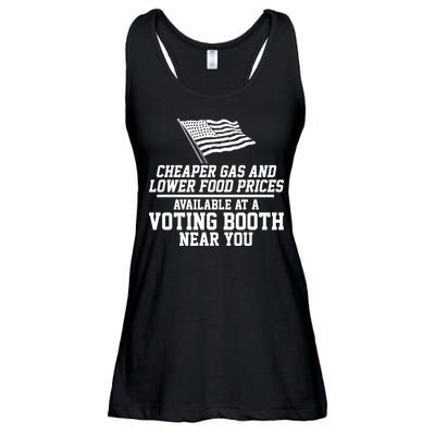 Cheaper Gas And Lower For Prices Available At A Voting Booth Near You Ladies Essential Flowy Tank