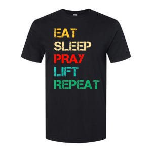 Christian Gym And Jesus Gym For Eat Sleep Pray Repeat Softstyle CVC T-Shirt