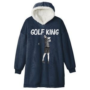 Cool Golf Art Father Golfer Golfing Club Ball Game Great Gift Hooded Wearable Blanket