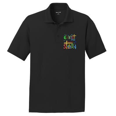 Christmas Graphic And Xmas Eve Christmas Christian Cute Gift PosiCharge RacerMesh Polo