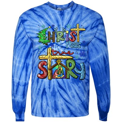 Christmas Graphic And Xmas Eve Christmas Christian Cute Gift Tie-Dye Long Sleeve Shirt