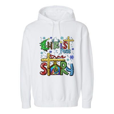 Christmas Graphic And Xmas Eve Christmas Christian Cute Gift Garment-Dyed Fleece Hoodie