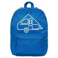 Camping Gift Aliner Travel Trailer Afunny Giftframe Camper 16 in Basic Backpack