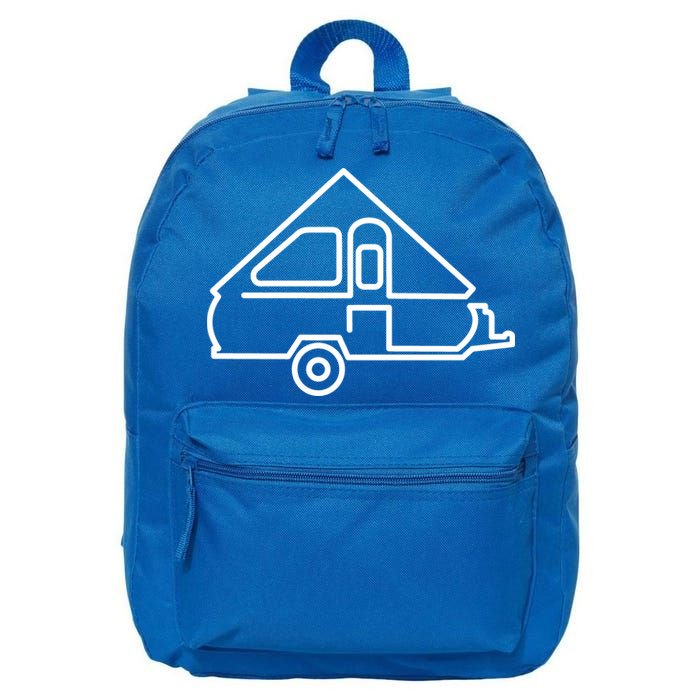 Camping Gift Aliner Travel Trailer Afunny Giftframe Camper 16 in Basic Backpack