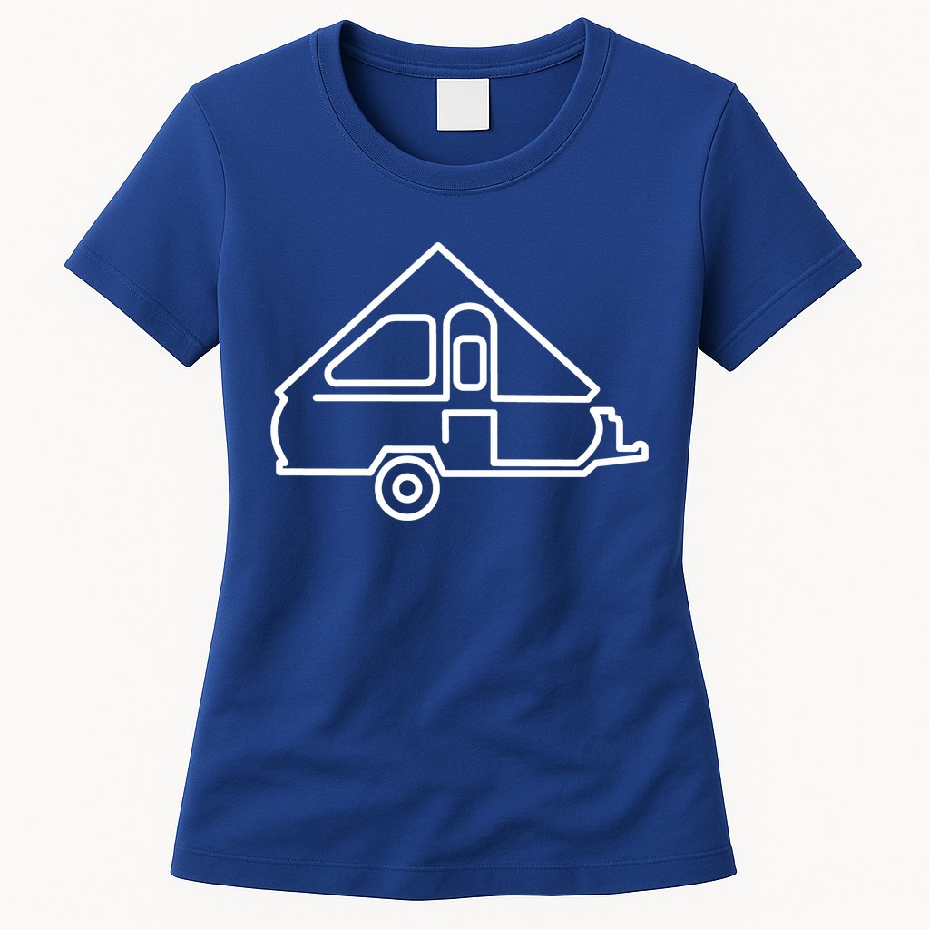 Camping Gift Aliner Travel Trailer Afunny Giftframe Camper Womens T-Shirt