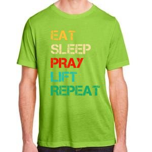 Christian Gym And Jesus Gym For Eat Sleep Pray Repeat Gift Adult ChromaSoft Performance T-Shirt