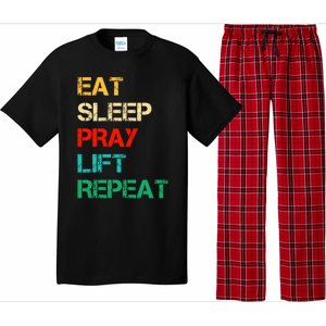 Christian Gym And Jesus Gym For Eat Sleep Pray Repeat Gift Pajama Set