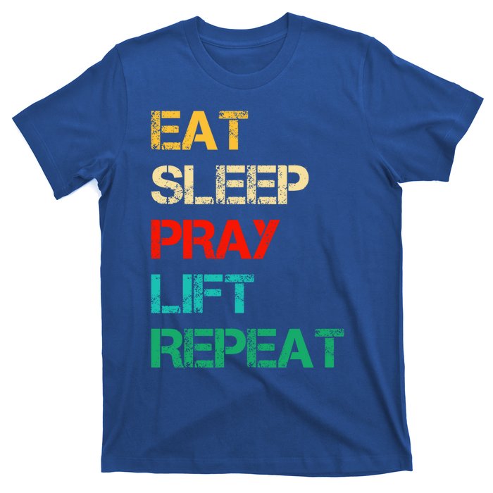 Christian Gym And Jesus Gym For Eat Sleep Pray Repeat Gift T-Shirt